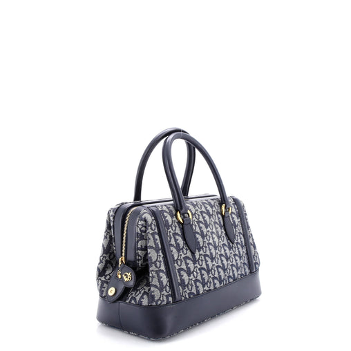 Christian Dior Vintage Frame Doctor Bag Diorissimo Canvas Small