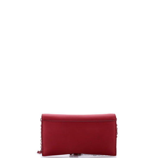 Christian Dior Ultra Matte Saddle Chain Wallet Leather