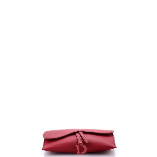Christian Dior Ultra Matte Saddle Chain Wallet Leather