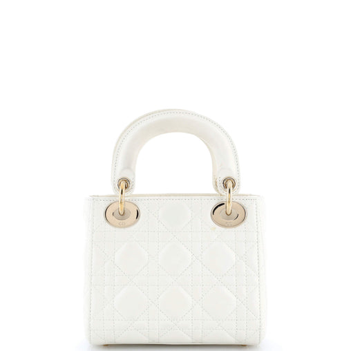 Christian Dior Lady Dior Chain Bag Cannage Quilt Lambskin Mini