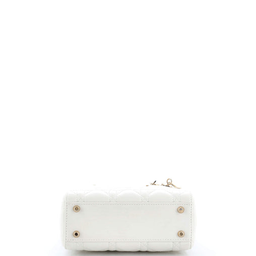 Christian Dior Lady Dior Chain Bag Cannage Quilt Lambskin Mini