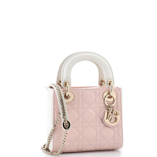 Christian Dior Lady Dior Chain Bag Cannage Quilt Lambskin Mini