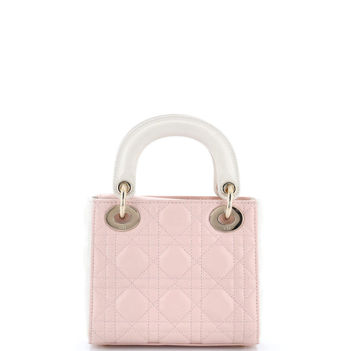 Christian Dior Lady Dior Chain Bag Cannage Quilt Lambskin Mini