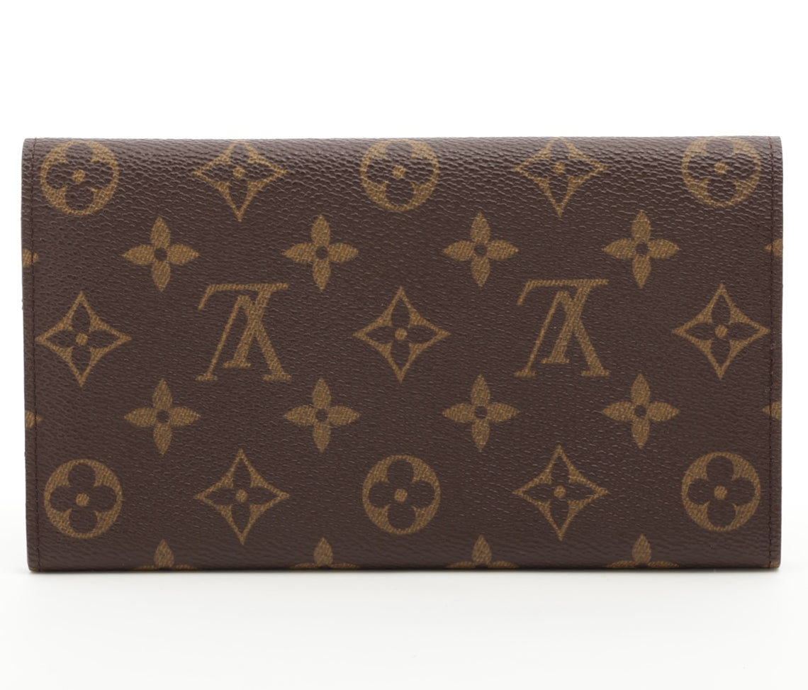 Louis Vuitton Monogram Pochette Porte Monecredit Brown
