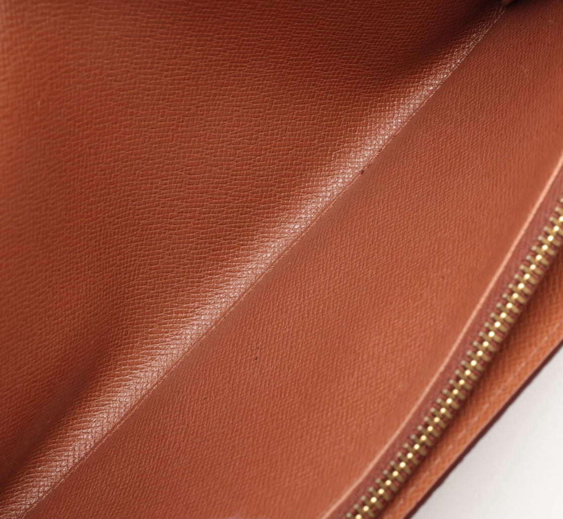 Louis Vuitton Monogram Pochette Porte Monecredit Brown