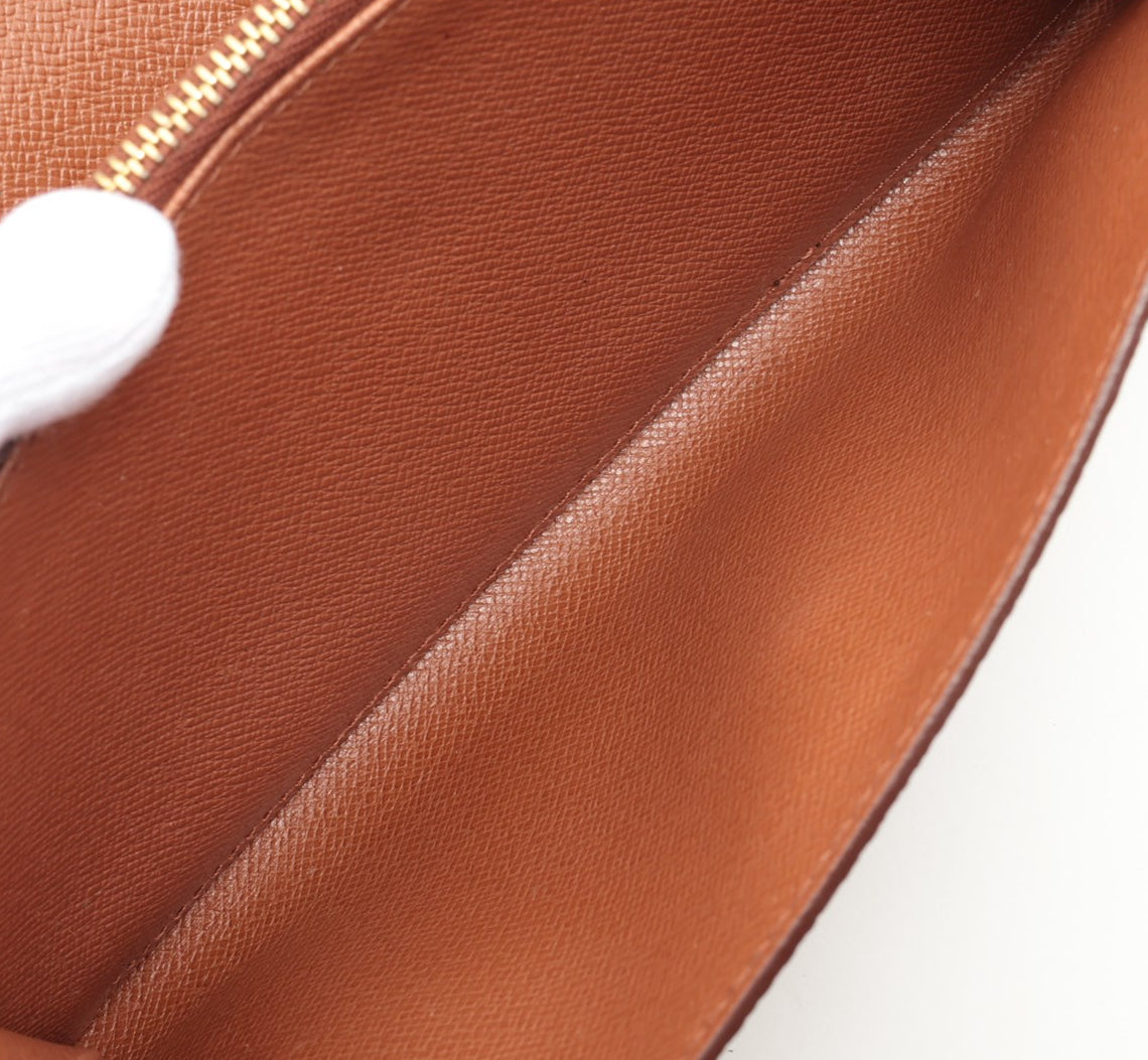 Louis Vuitton Monogram Pochette Porte Monecredit Brown