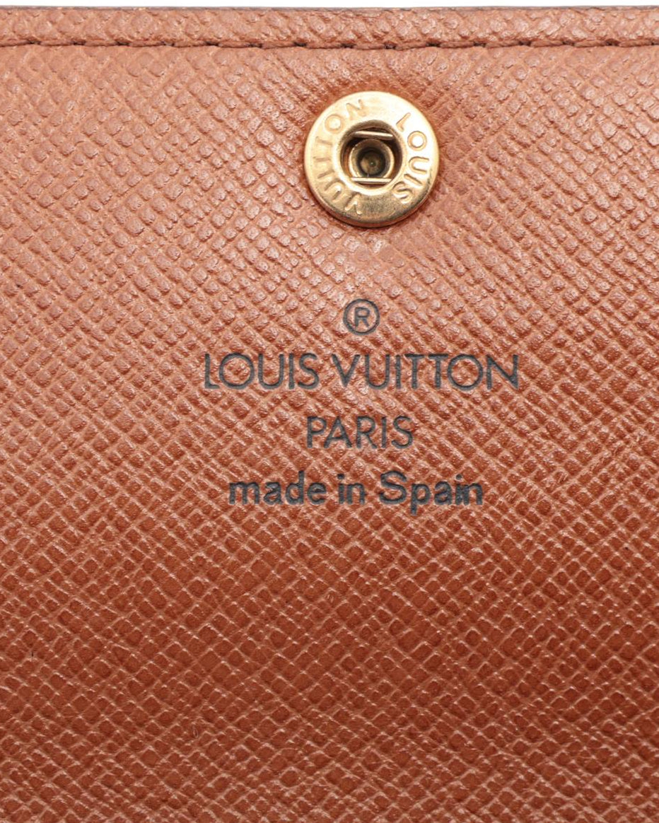 Louis Vuitton Monogram Pochette Porte Monecredit Brown