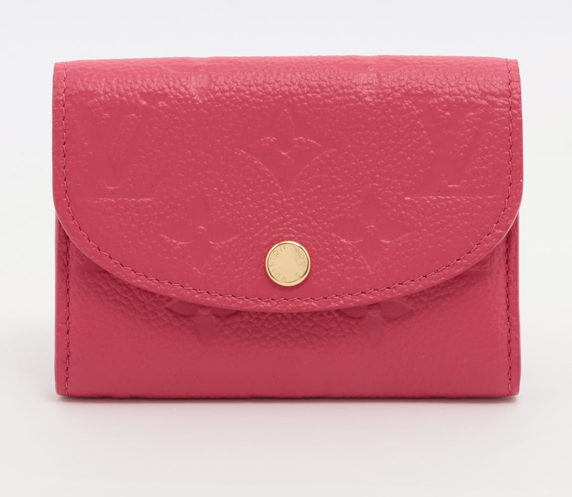 Louis Vuitton Monogram Empreinte Porto Monet Rosary Pink Coin Purse