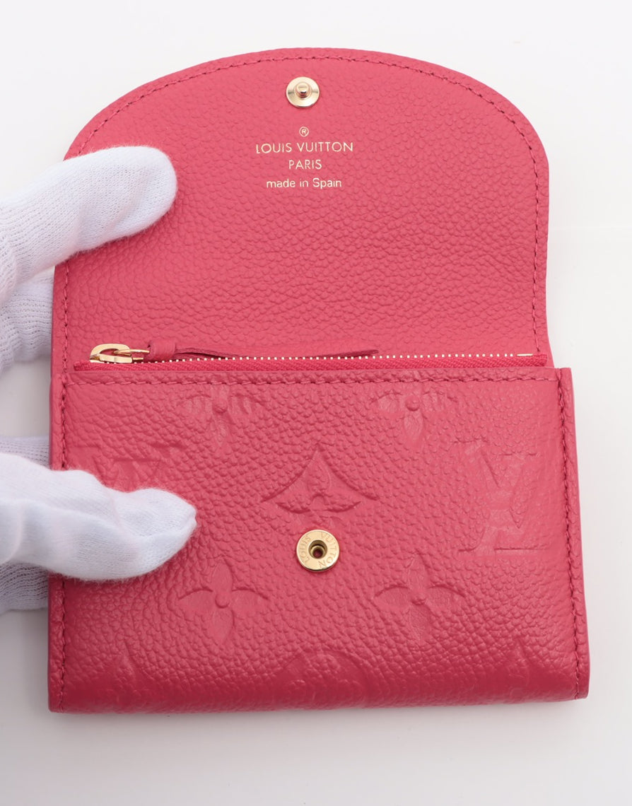 Louis Vuitton Monogram Empreinte Porto Monet Rosary Pink Coin Purse
