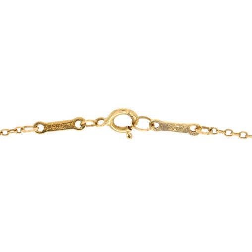 Tiffany & Co.Elsa Peretti Open Heart Pendant Necklace 18K Yellow Gold 11mm