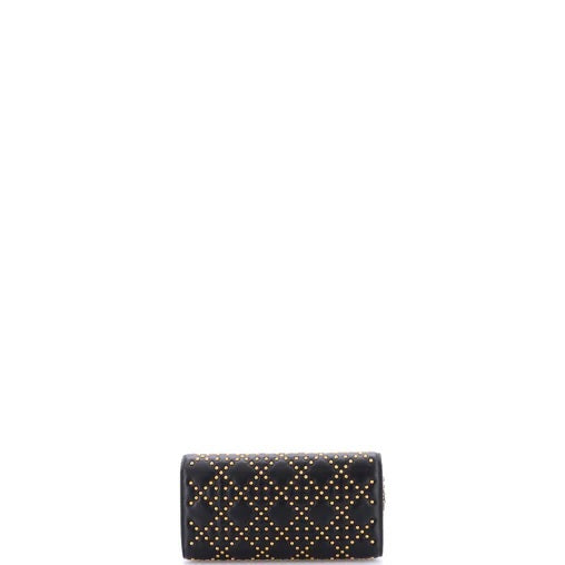 Christian Dior Lady Dior Croisiere Chain Wallet Cannage Studded Lambskin