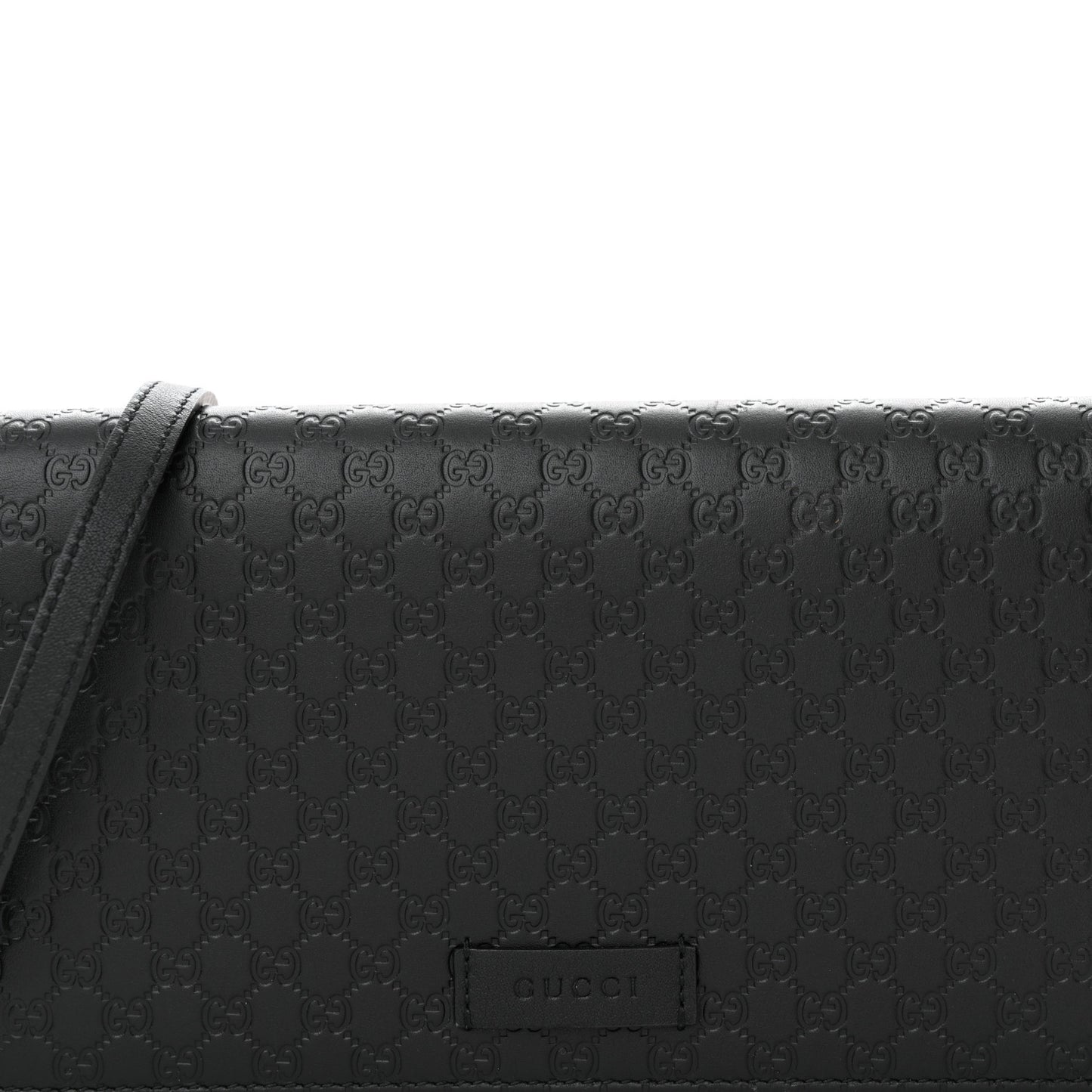 Gucci Microguccissima Crossbody Wallet Black