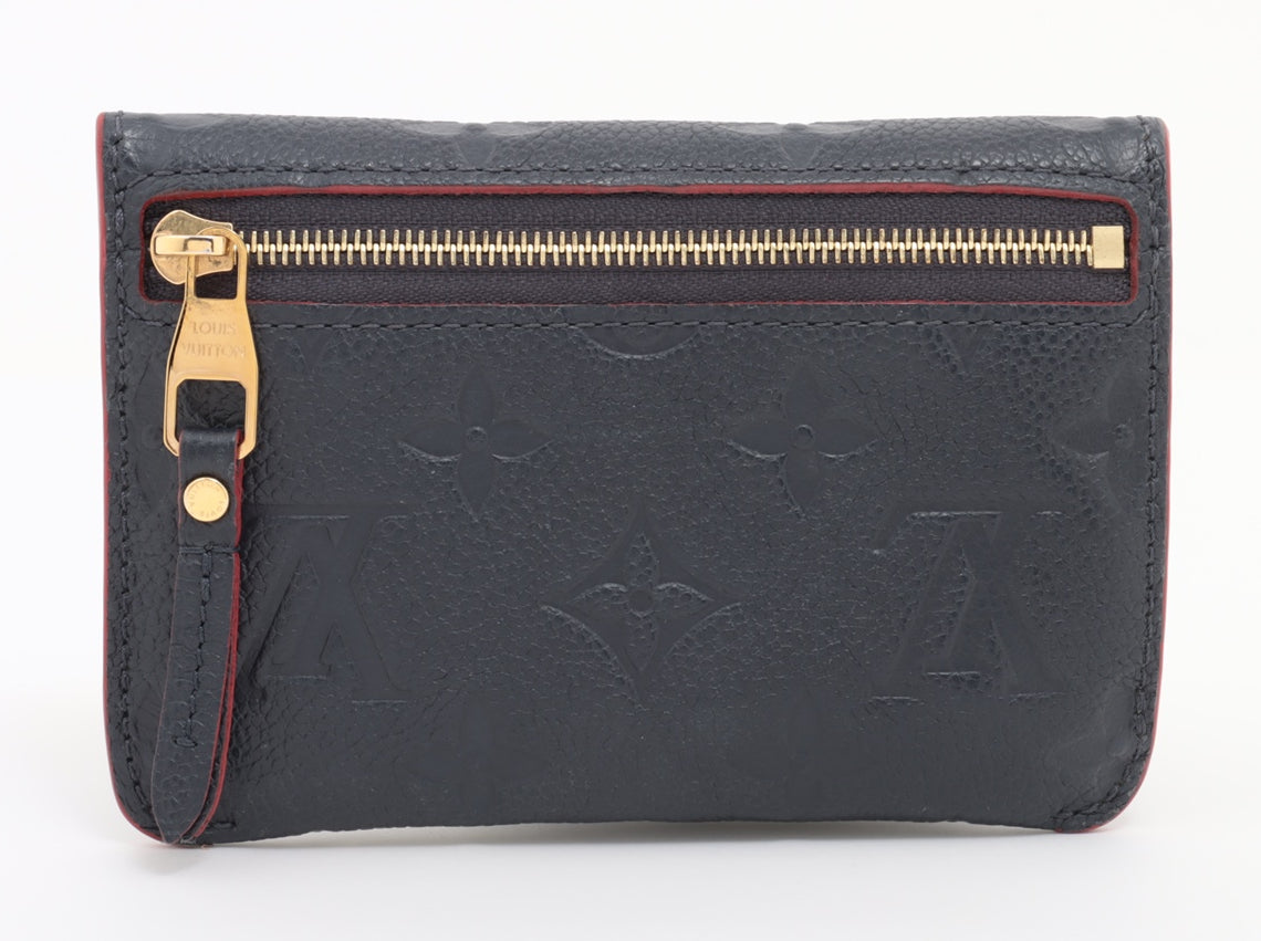 Louis Vuitton monogram empreinte Pochette Cure Marine rouge Coin