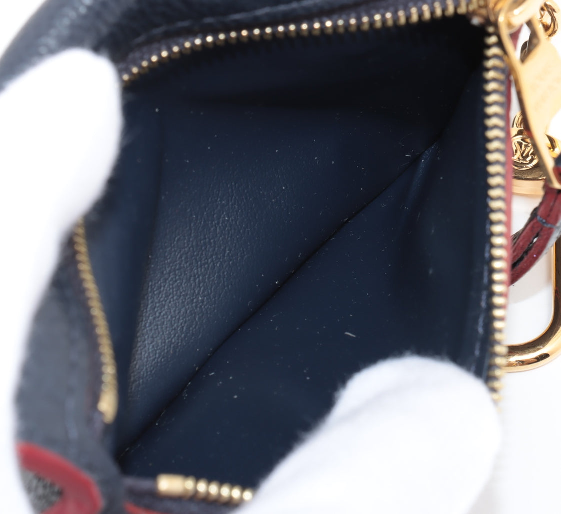 Louis Vuitton monogram empreinte Pochette Cure Marine rouge Coin