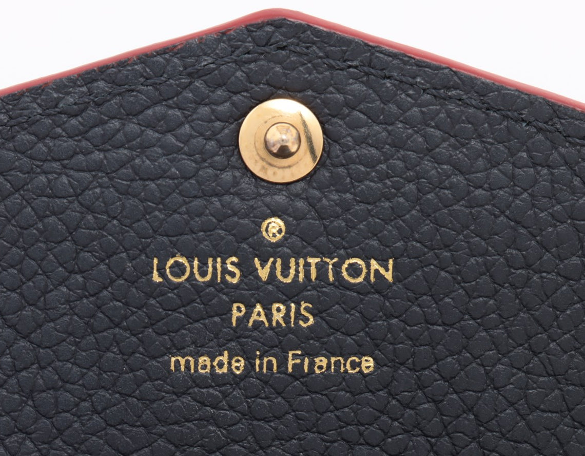 Louis Vuitton monogram empreinte Pochette Cure Marine rouge Coin