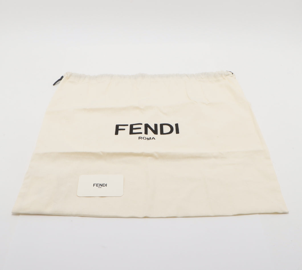 Fendi Leather 2 Way Handbag Black