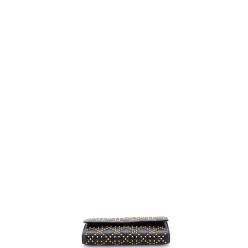 Christian Dior Lady Dior Croisiere Chain Wallet Cannage Studded Lambskin