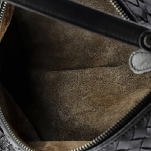 Bottega Veneta Barrel Shoulder Bag Intrecciato Leather Medium