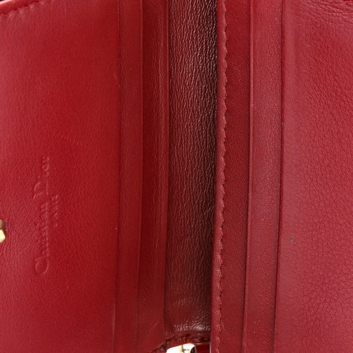 Christian DiorLady Dior Wallet Cannage Quilt Patent Mini