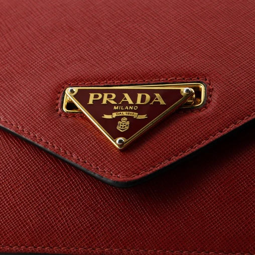 PradaFlip Lock Chain Shoulder Bag Saffiano Leather Small
