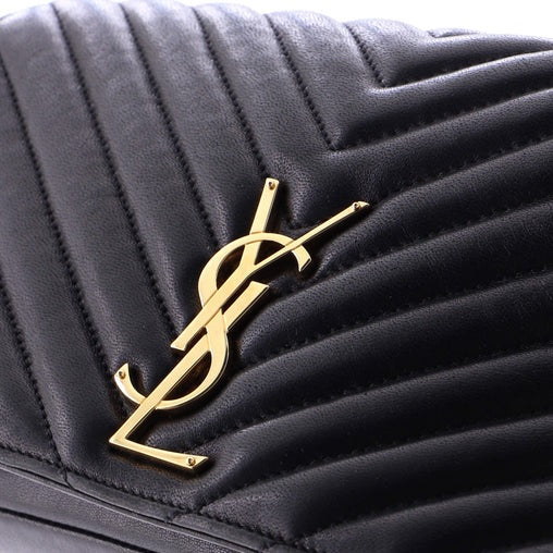 Saint Laurent Kate 99 Flap Bag Chevron Leather Medium