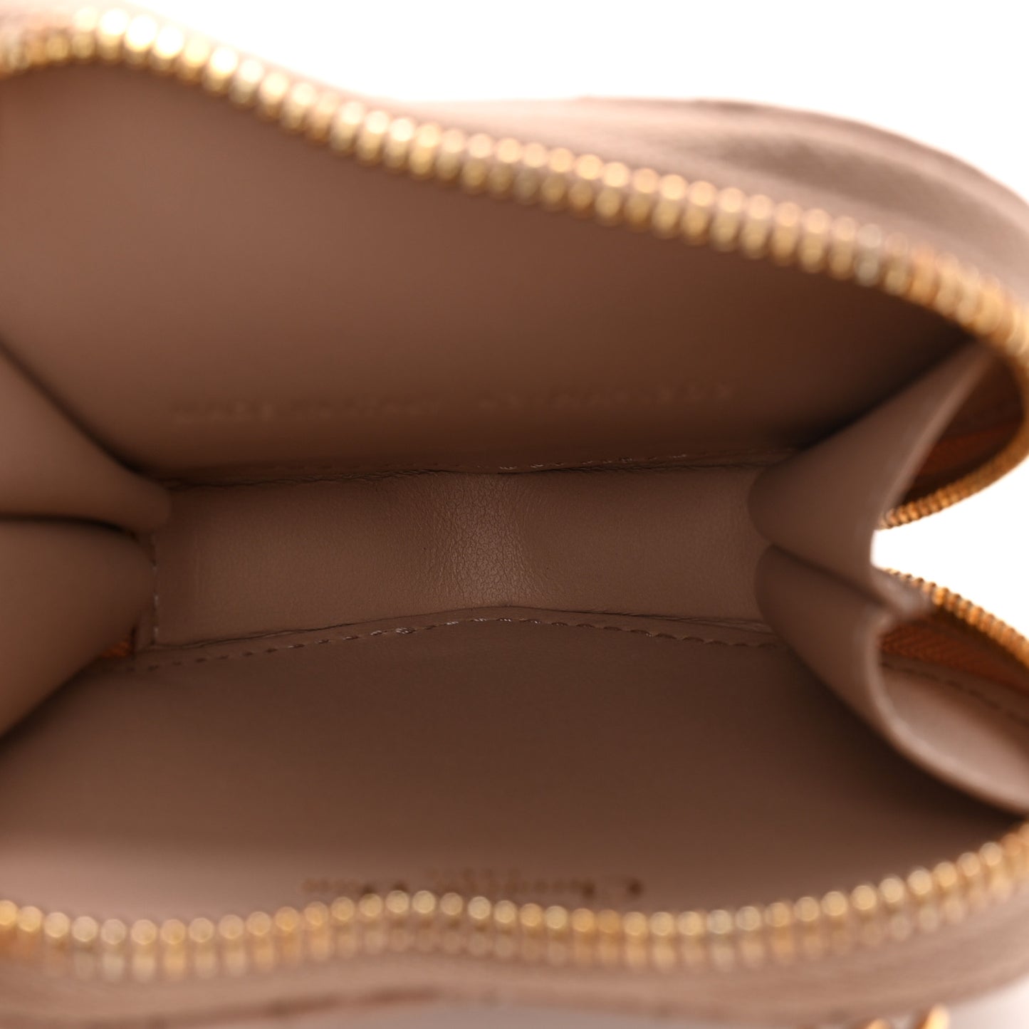 Christian Dior Calfskin Cannage Dioramour Caro Heart Pouch With Chain Rose Des Vents