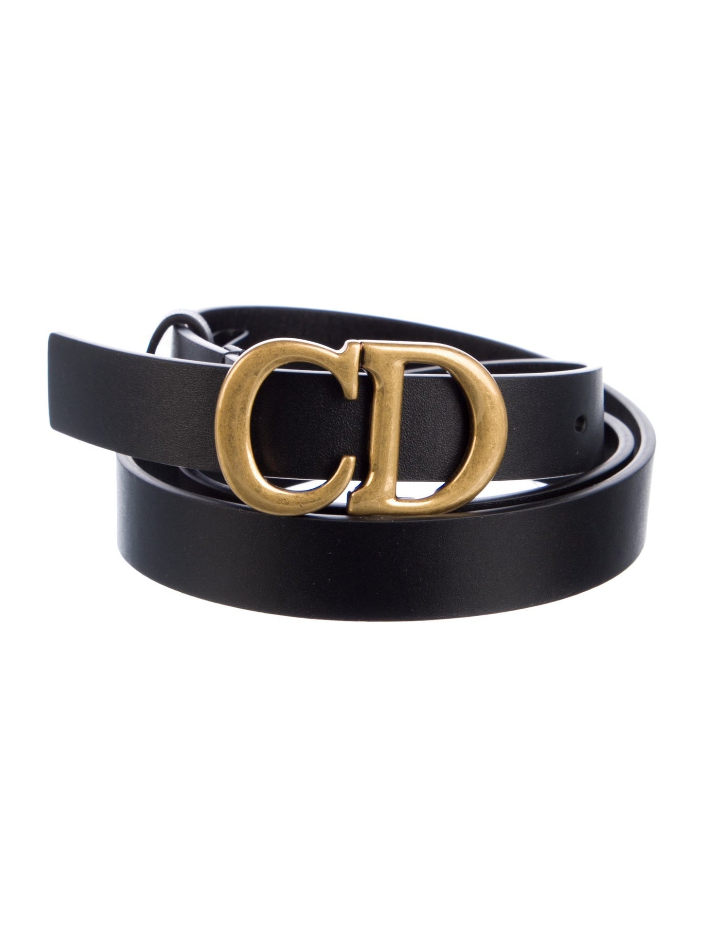 Christian Dior Skinny Leather Belt
