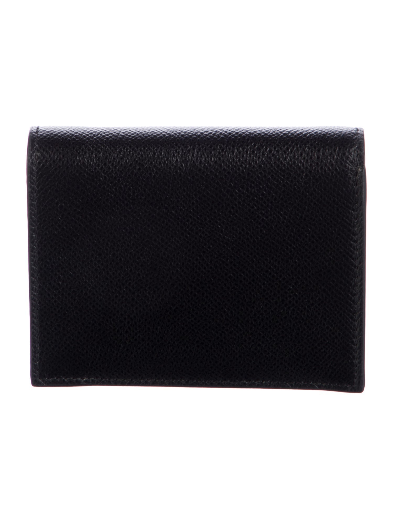 Salvatore Ferragamo Gancini Logo Leather Card Holder
