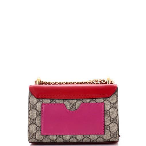Gucci Padlock Shoulder Bag GG Coated Canvas and Leather Small