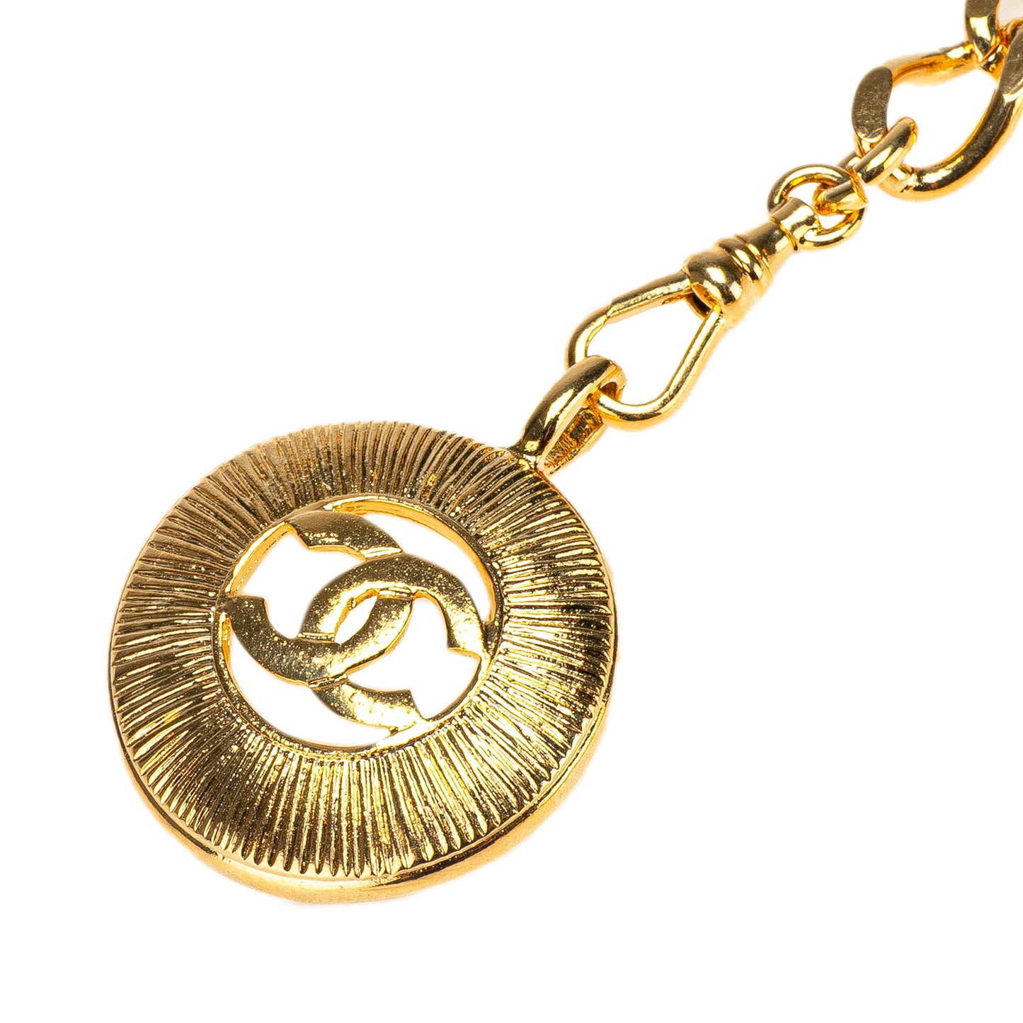 Chanel Gold Plated CC Round Chain Belt