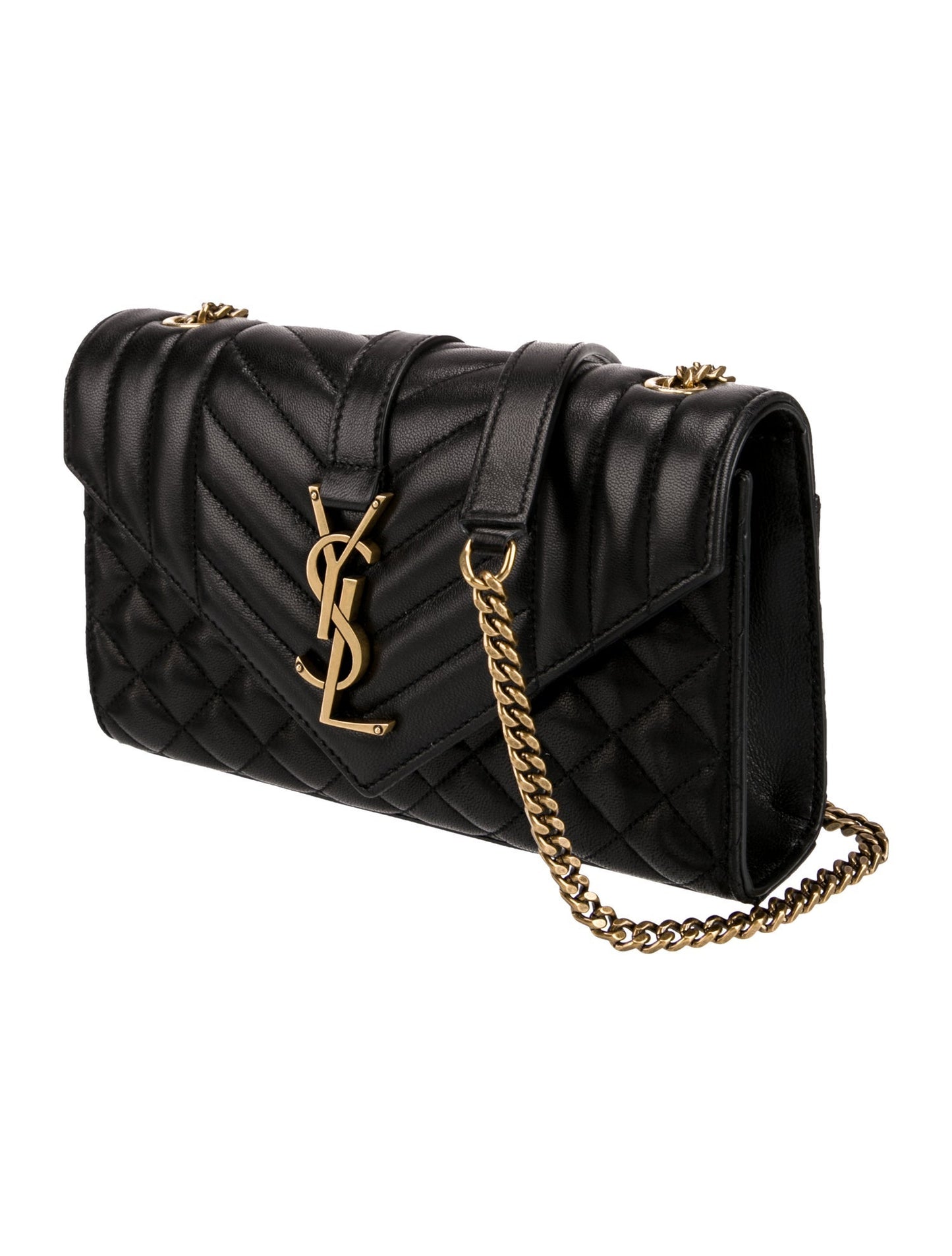 Saint Laurent Leather Envelope Small 2023