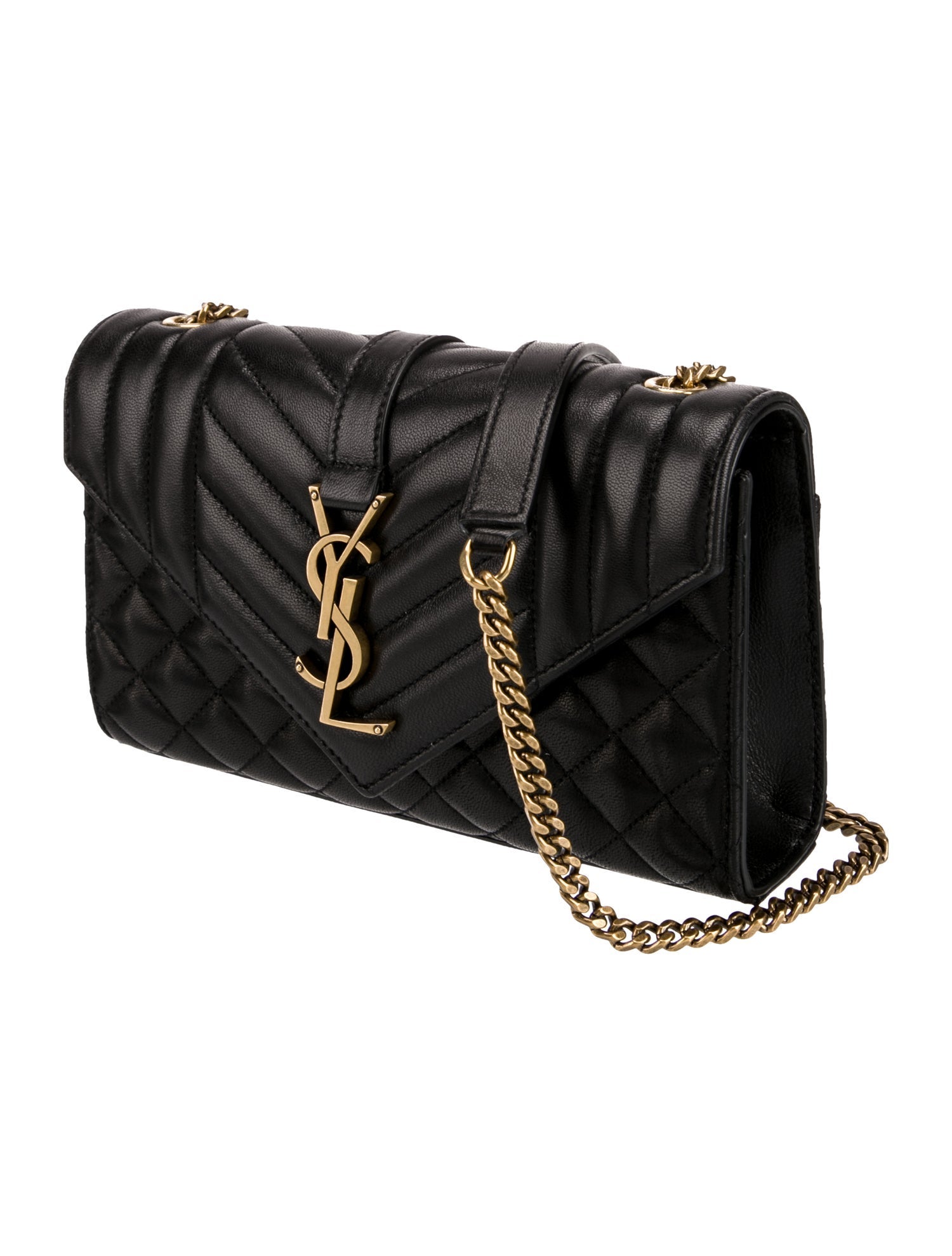 Saint Laurent Leather Envelope Small 2023