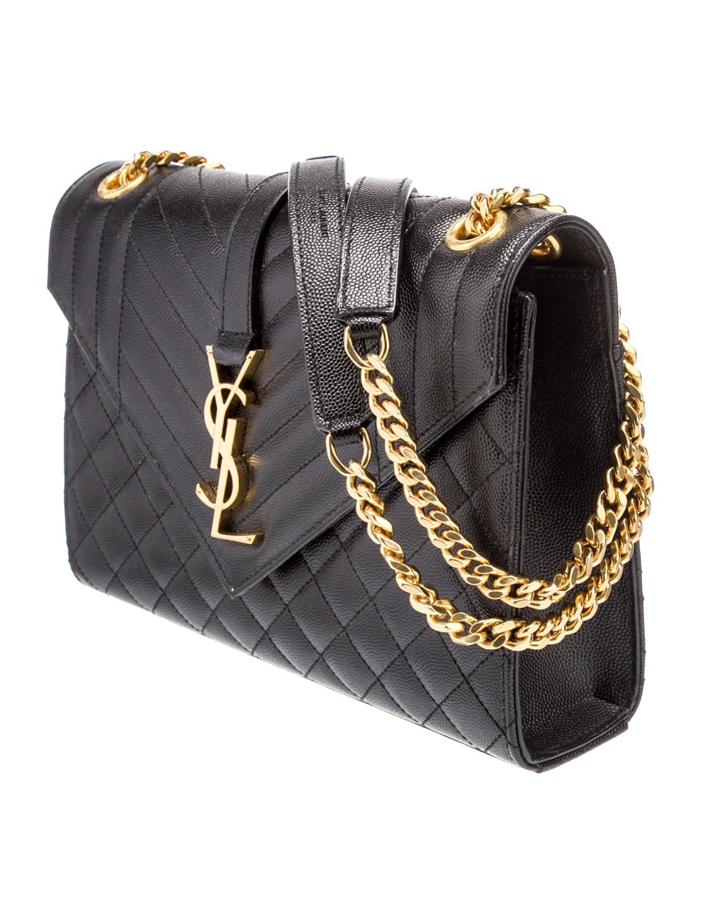 Saint Laurent Leather Envelope Medium