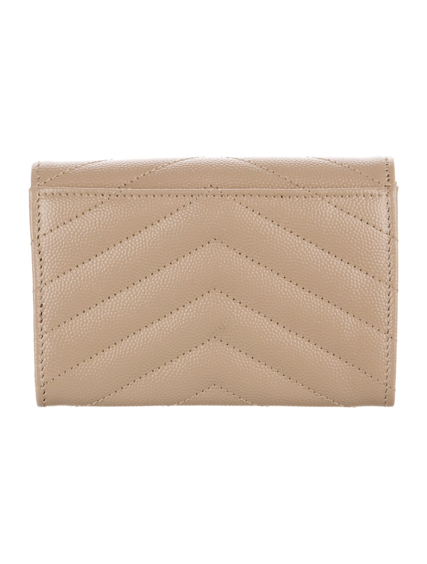 Yves Saint Laurent Leather Printed Compact Wallet