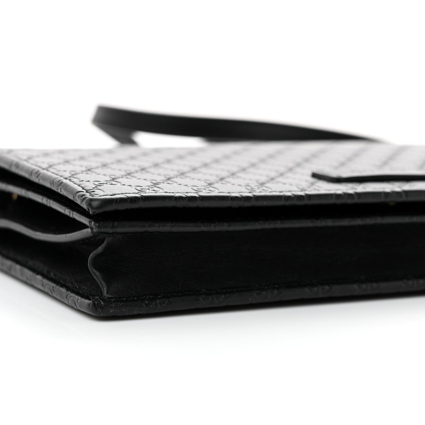 Gucci Microguccissima Crossbody Wallet Black