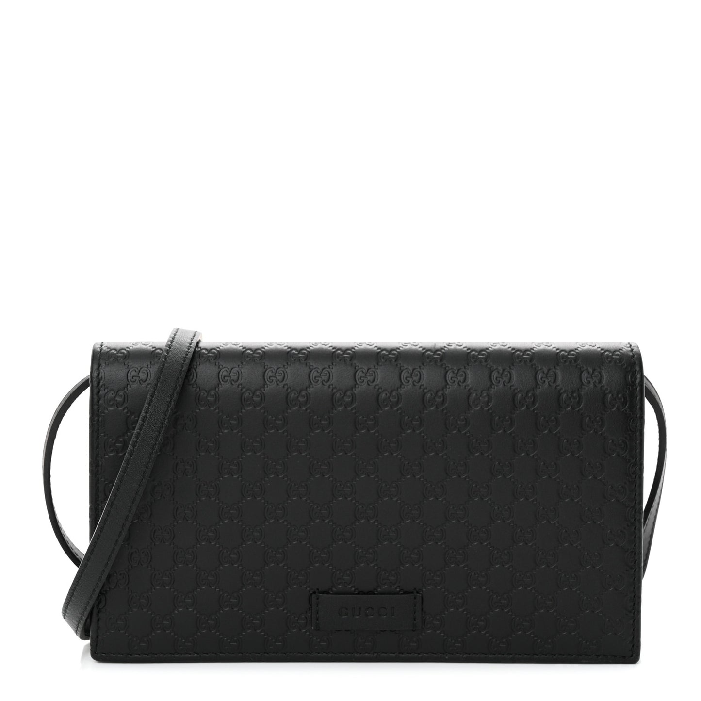 Gucci Microguccissima Crossbody Wallet Black