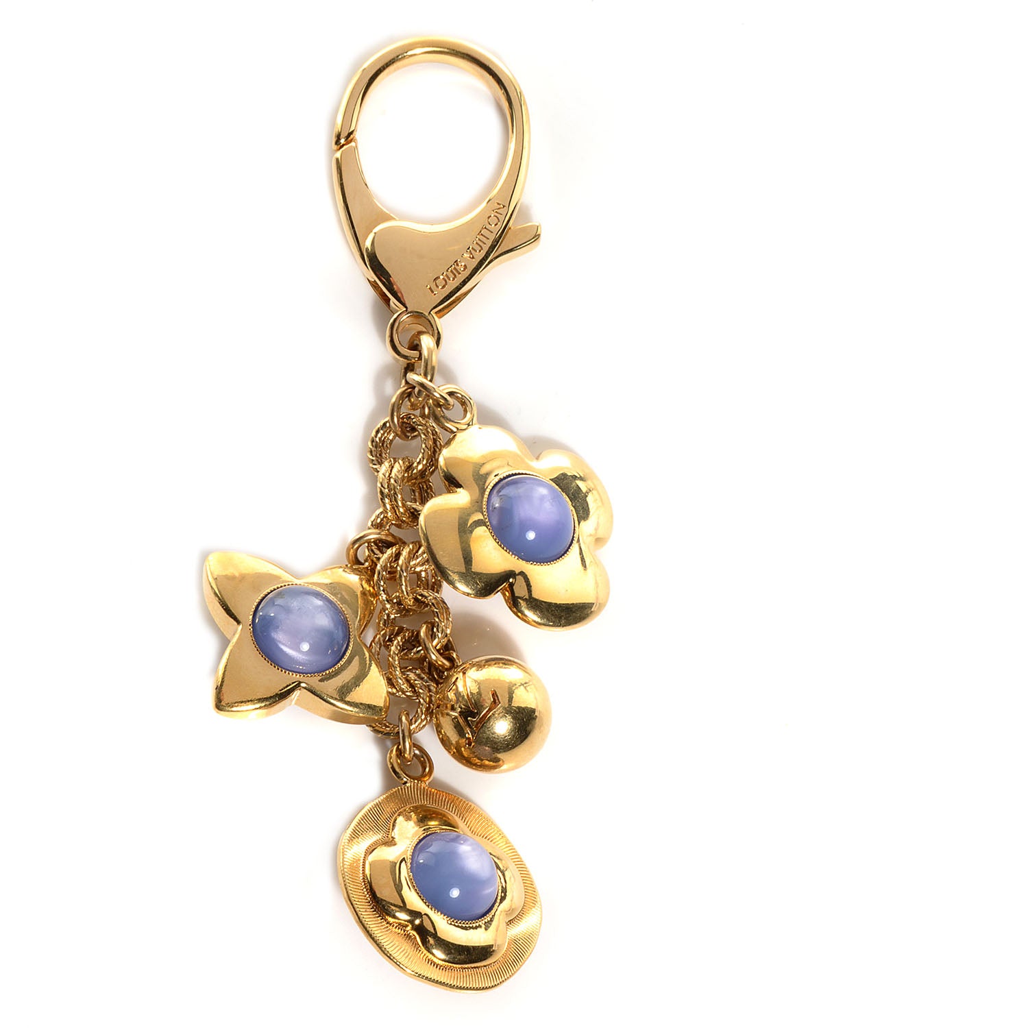 Louis Vuitton Tresor Bag Charm Purple Gold