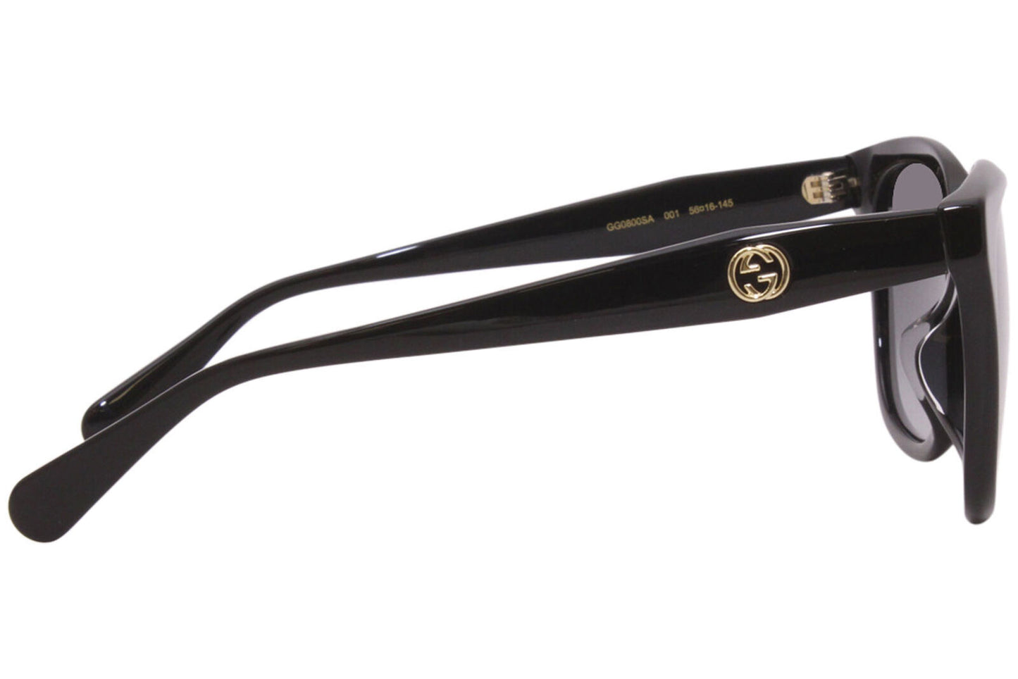 New Gucci Black / Grey Gradient Ladies Sunglasses