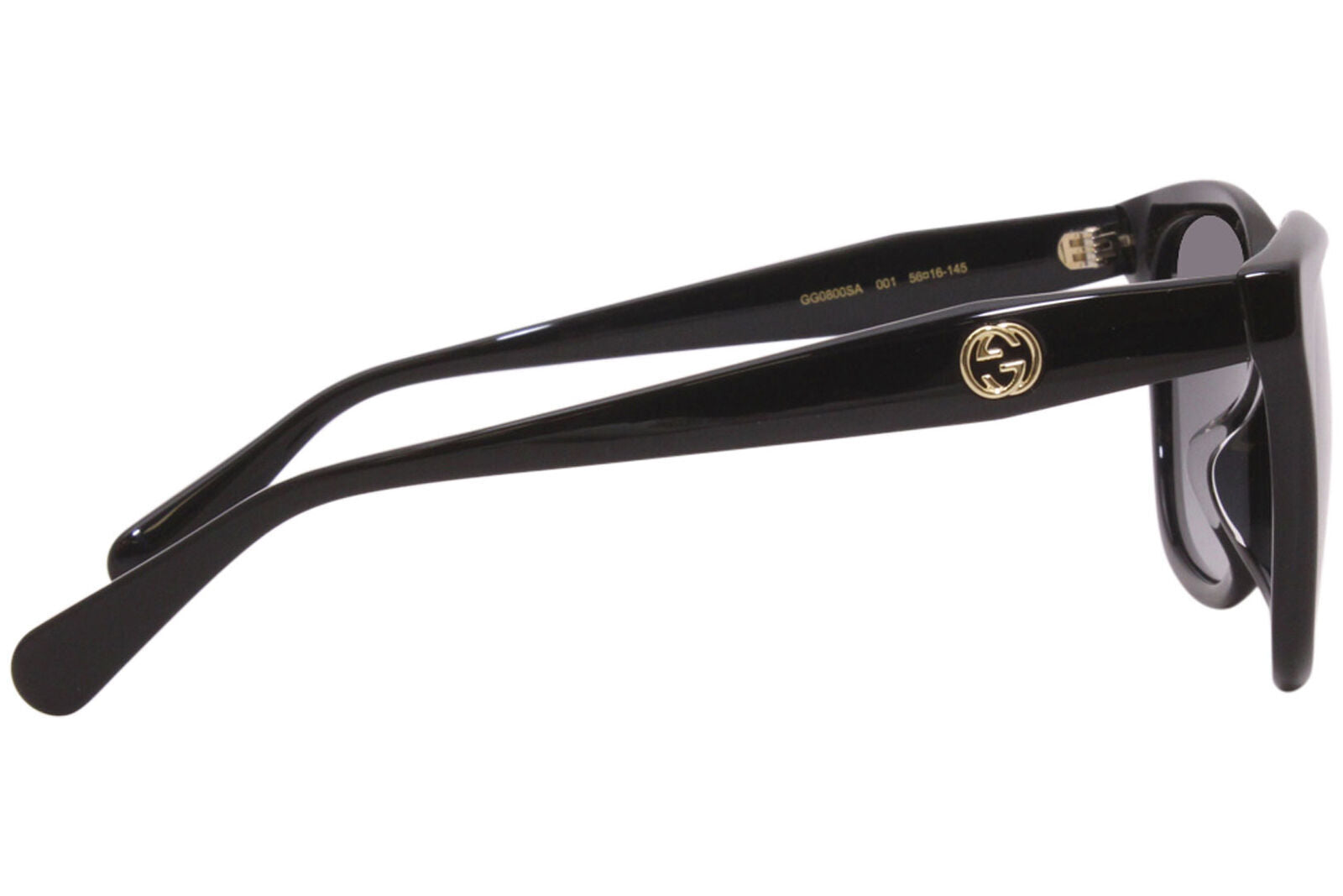 New Gucci Black / Grey Gradient Ladies Sunglasses