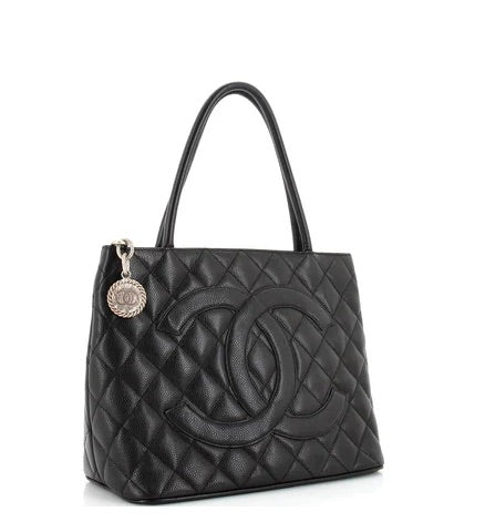 Chanel Medallion Tote Quilted Caviar