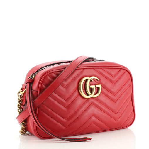New Gucci GG Marmont Shoulder Bag Matelasse Leather mini
