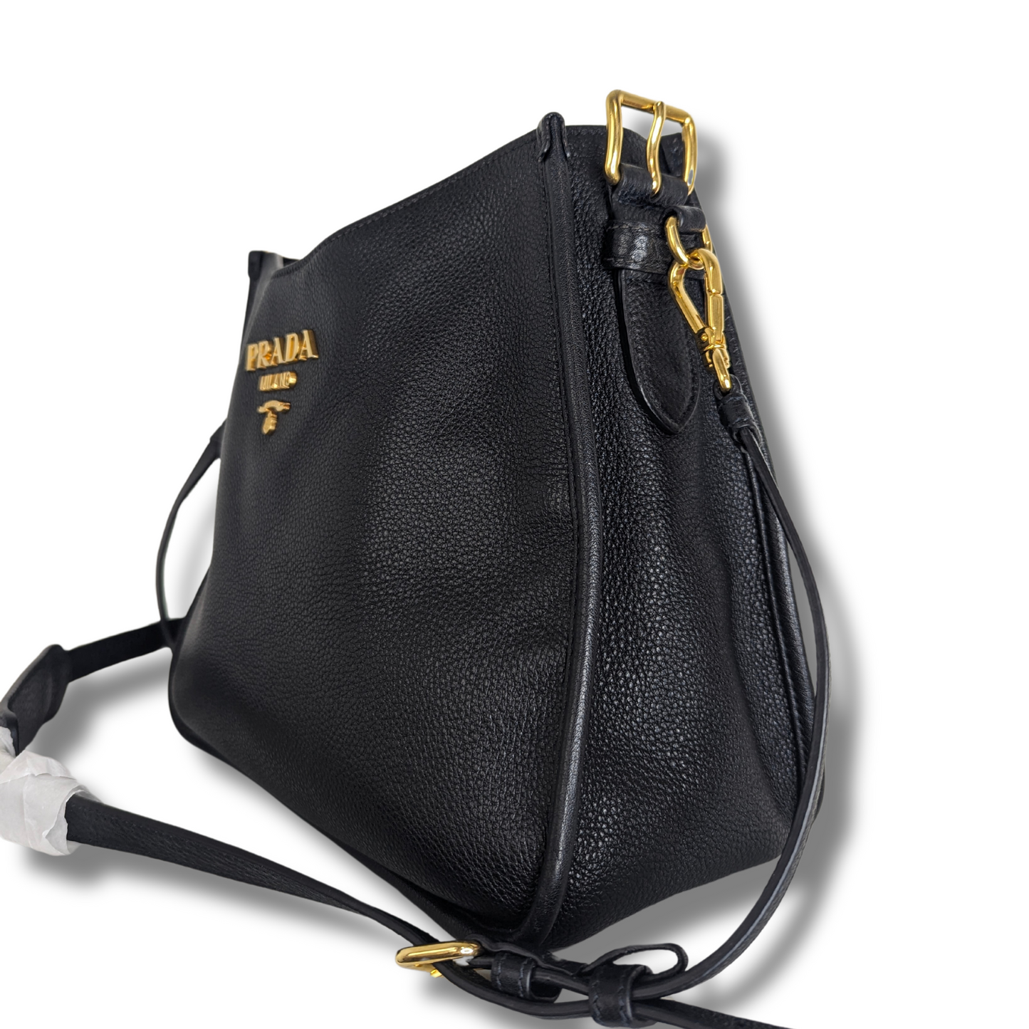 Prada Dual Strap Hobo Vitello Daino