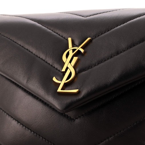 Saint Laurent Loulou Shoulder Bag Matelasse Chevron Leather Toy