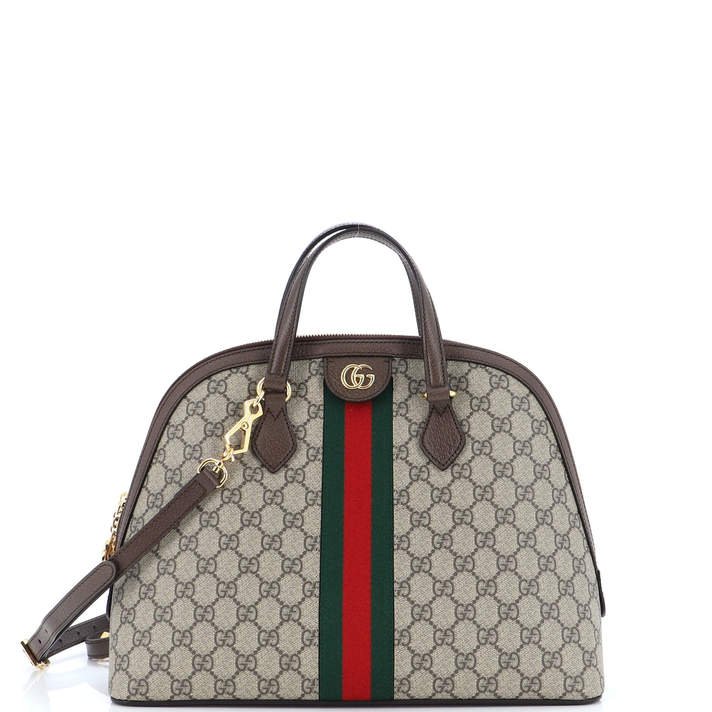 Gucci Ophidia Dome Top Handle Bag GG Coated Canvas Medium