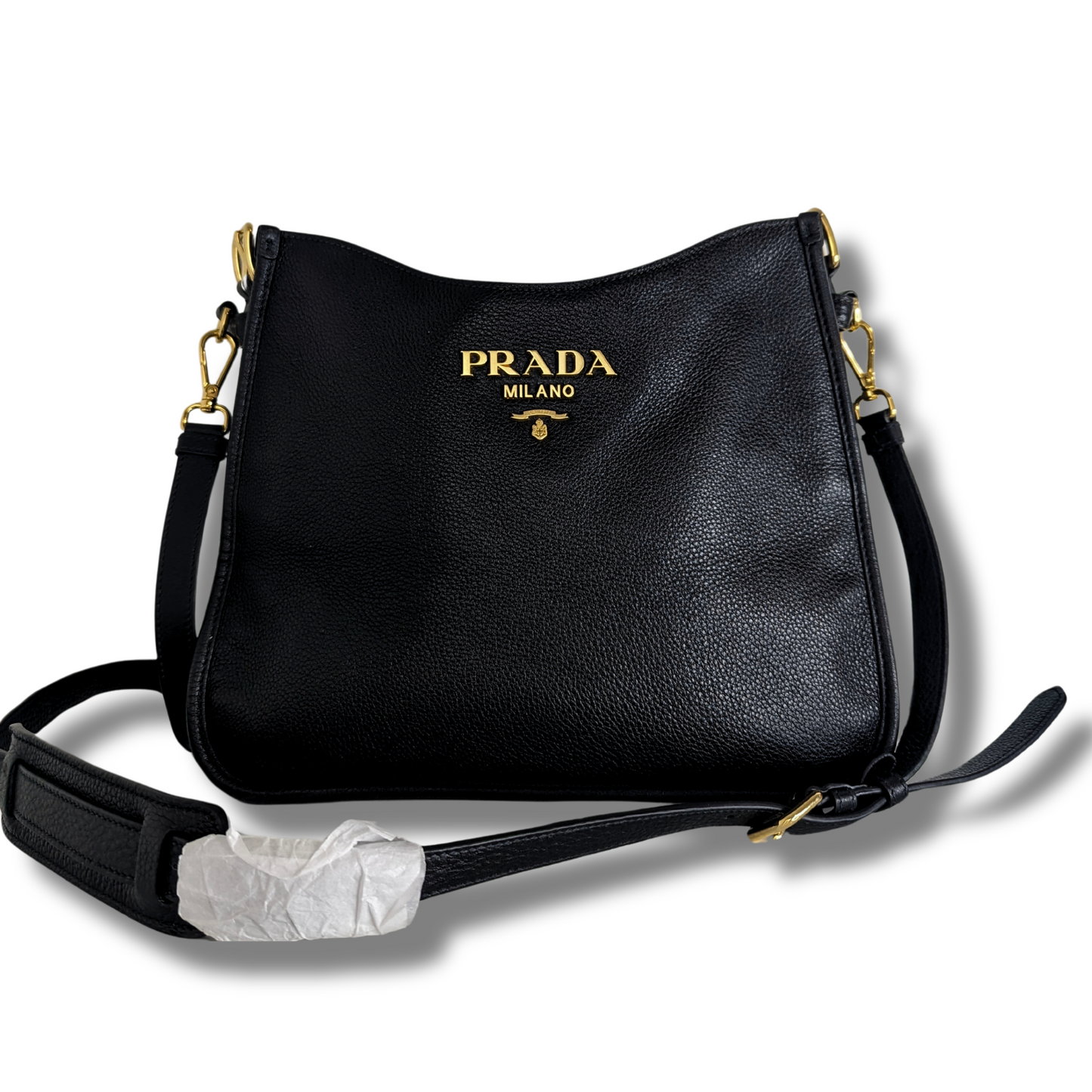 Prada Dual Strap Hobo Vitello Daino