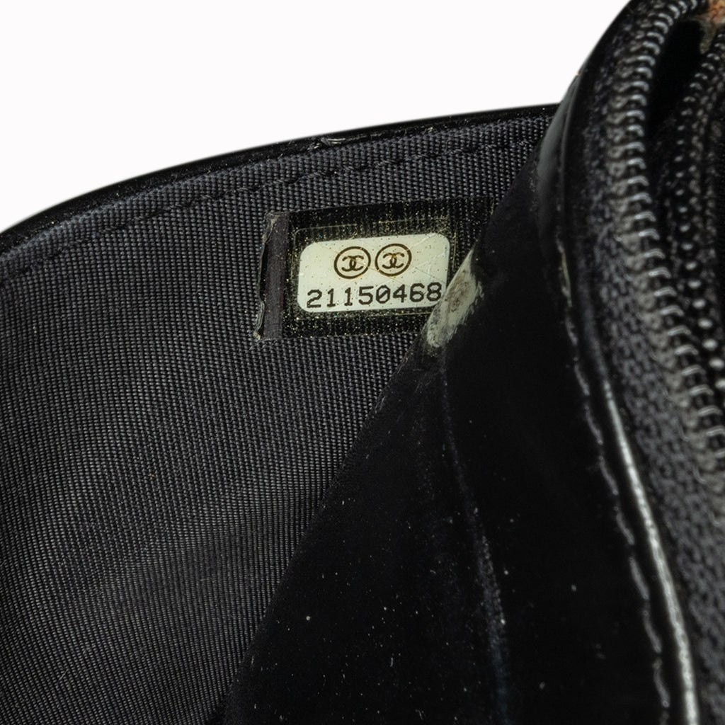 Chanel Patent CC Eyelet Wallet On Chain