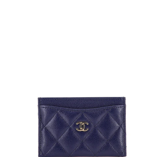 Chanel Classic Card Holder Quilted Caviar