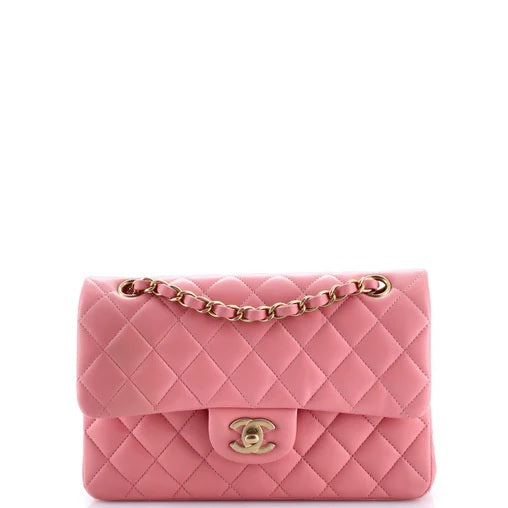 Chanel Classic Double Flap Bag Quilted Lambskin Small