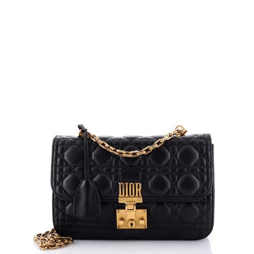 Christian Dior Dioraddict Flap Bag Cannage Quilt Lambskin Medium