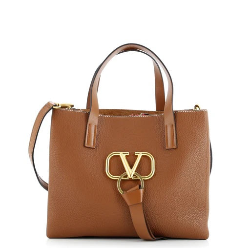 Valentino Garavani VRing Convertible Tote Leather Small